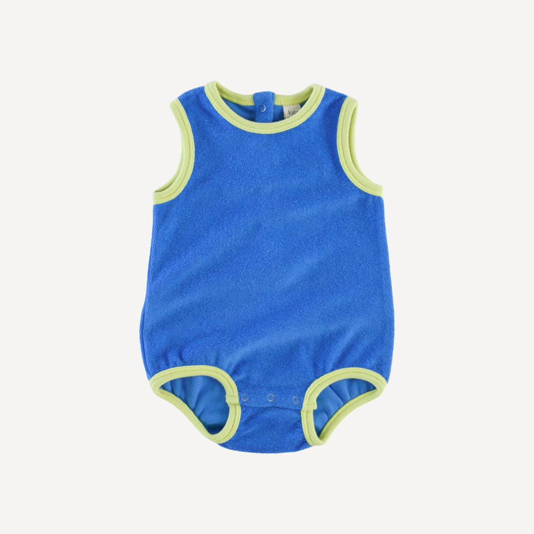 ringer bubble | vivid blue | organic cotton terry