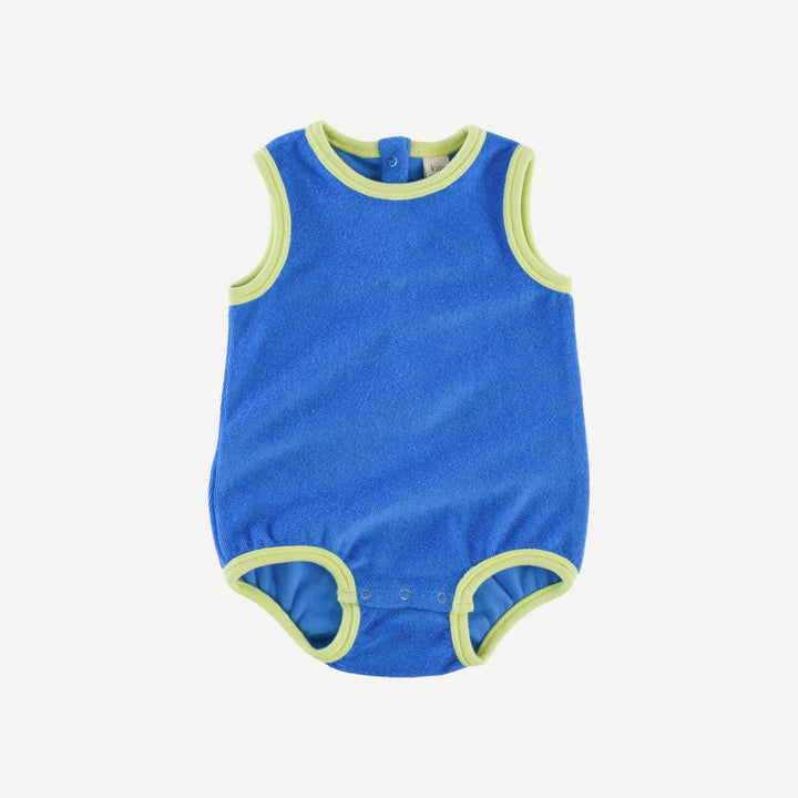 ringer bubble | vivid blue | organic cotton terry