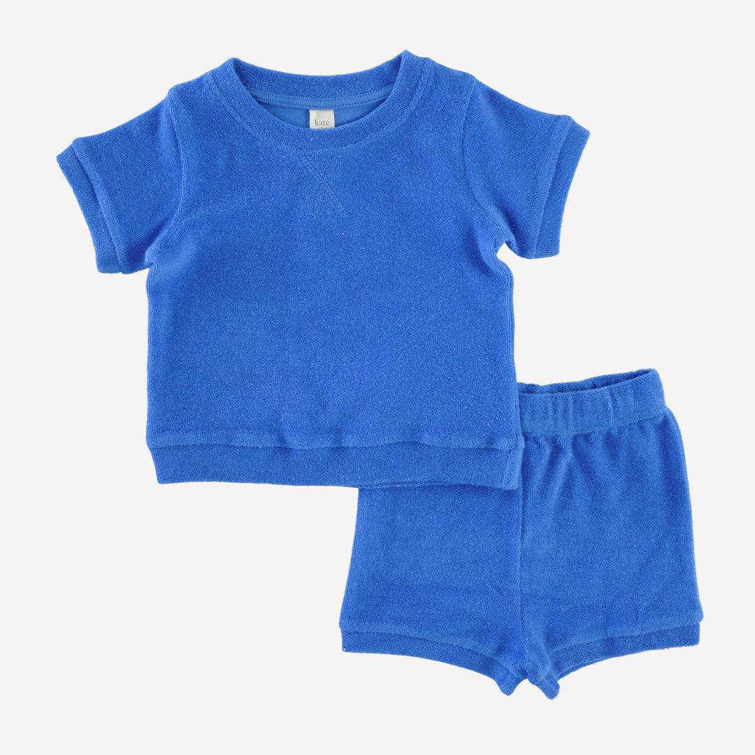 jamie set | vivid blue | organic cotton terry