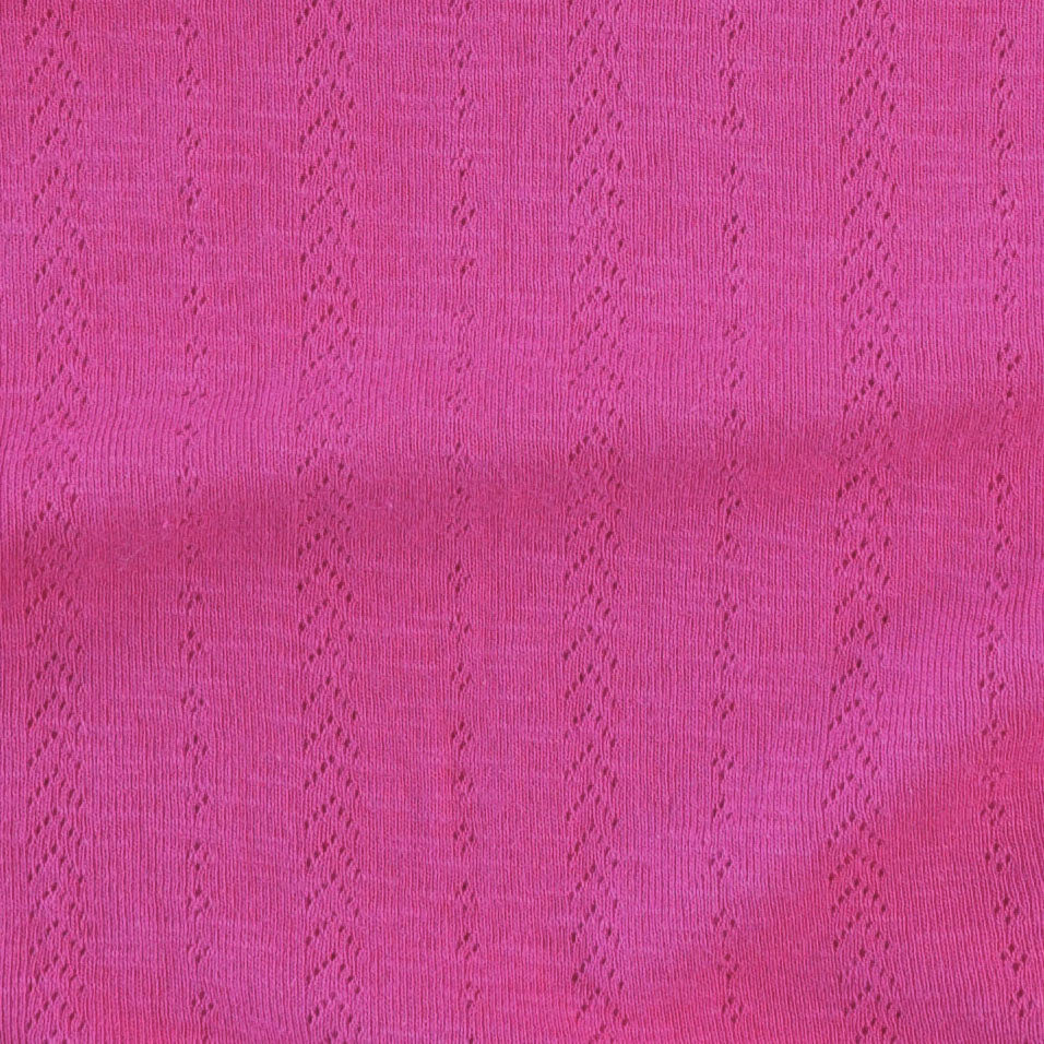 single layer blanket | vivid peony | organic cotton pointelle