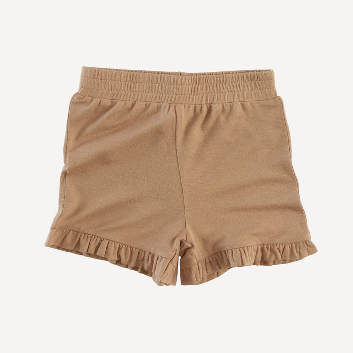 ruffle short | warm spice | bamboo