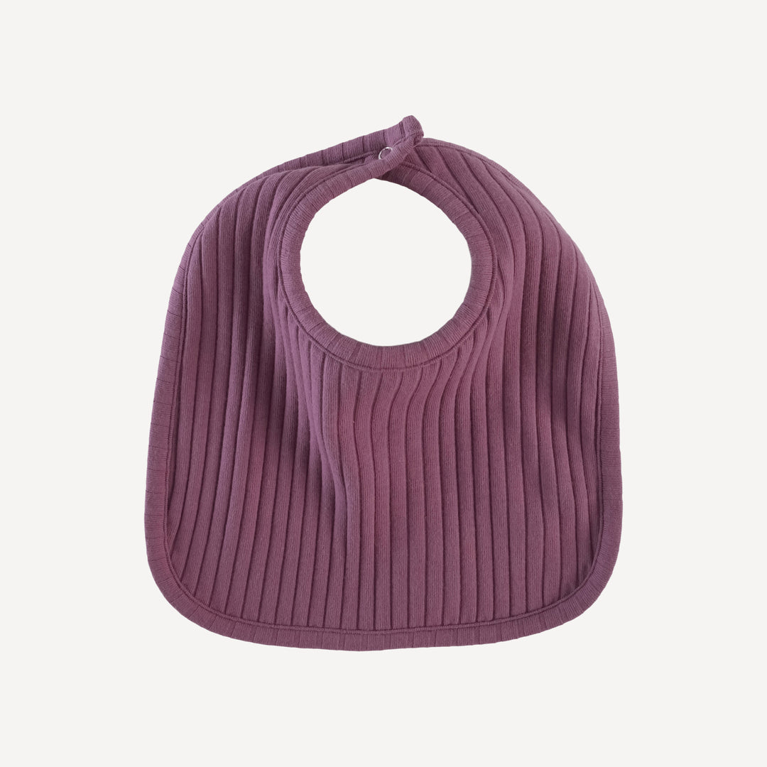 bib | wild ginger | organic cotton wide rib