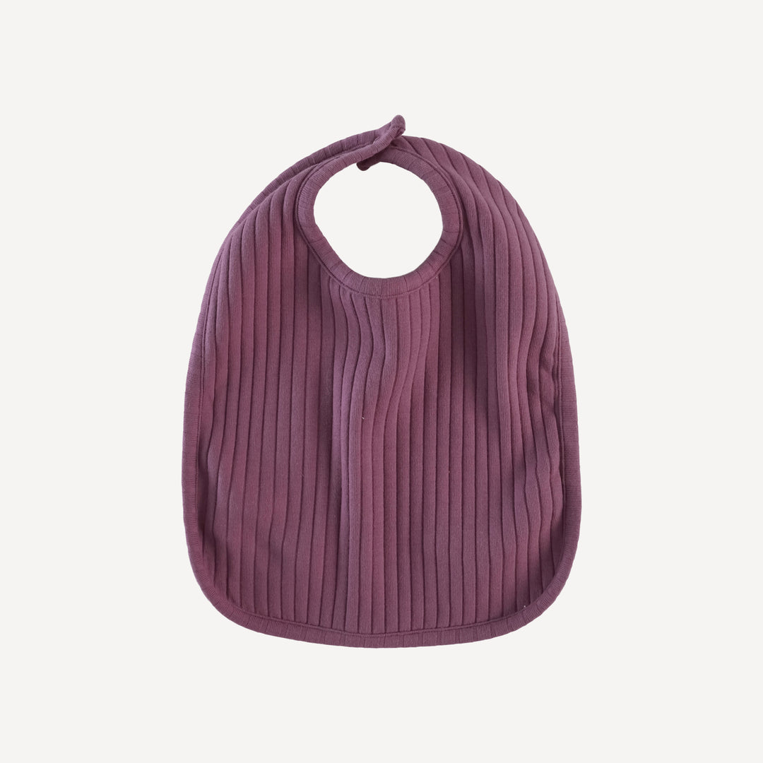 bib | wild ginger | organic cotton wide rib