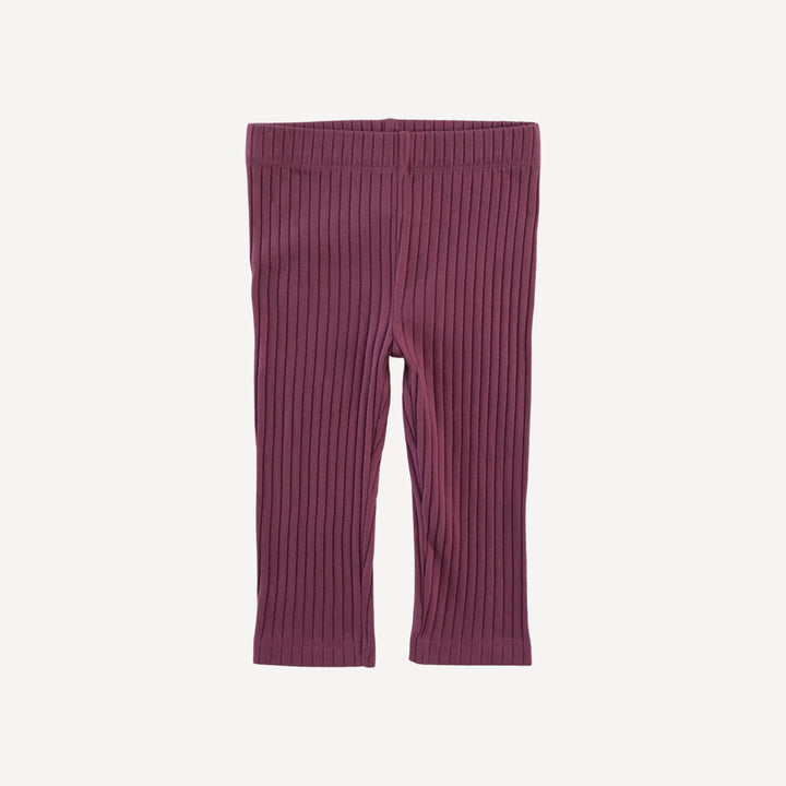 classic skinny legging | wild ginger | organic cotton wide rib