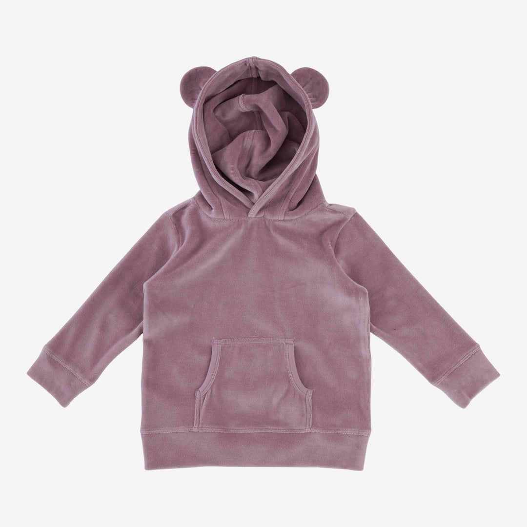 three bears relaxed jogger set | woodrose | organic cotton velour