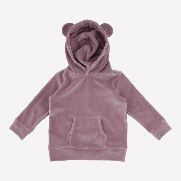 three bears relaxed jogger set | woodrose | organic cotton velour
