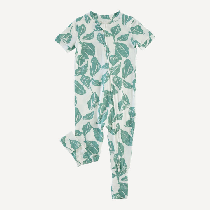 short sleeve convertible zippy pj | woods leaf | modal