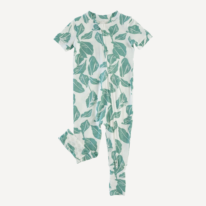 short sleeve convertible zippy pj | woods leaf | modal