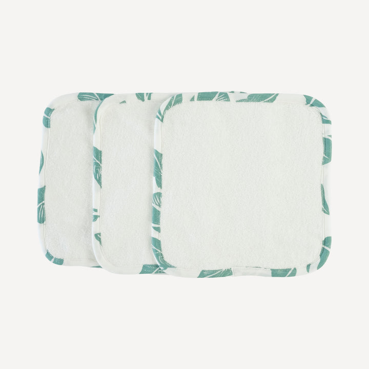 set of 3 washcloths | woods leaf | modal