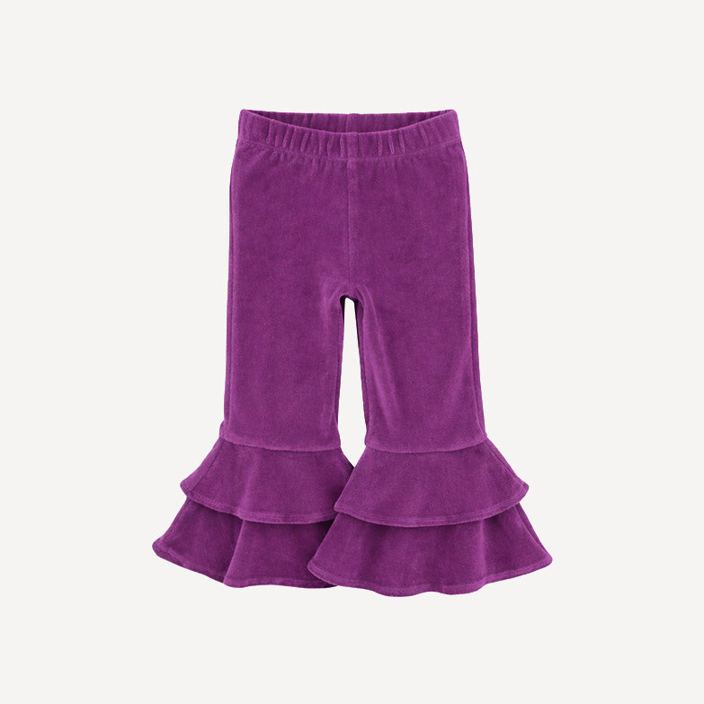 anne pant | amethyst | organic cotton velour