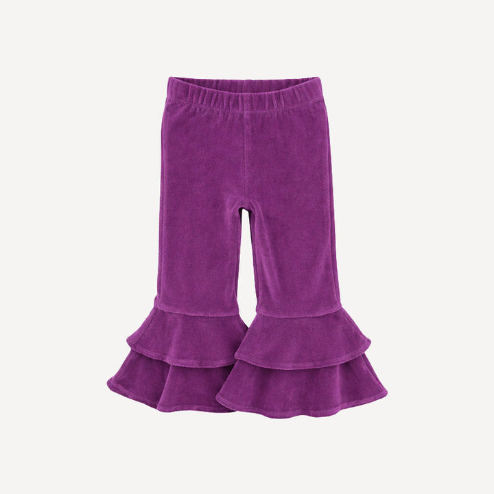 anne pant | amethyst | organic cotton velour