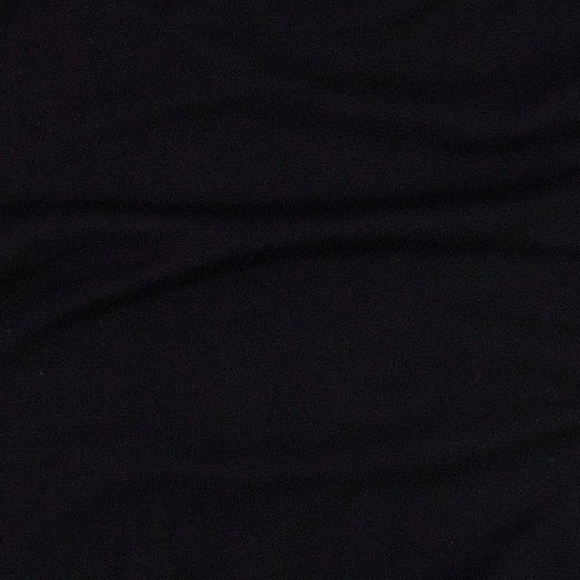 long sleeve lap neck footie | black | bamboo