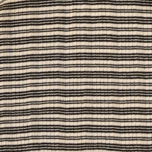 tie booties | black stripe | organic cotton multi rib