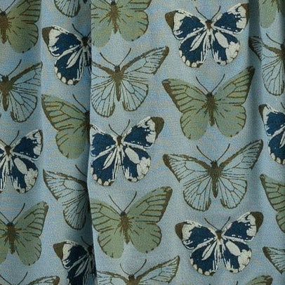 olive dress | blue butterfly | modal
