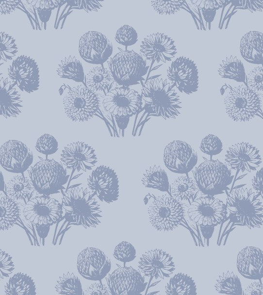 short sleeve essential boxy tee | blue dahlia | organic cotton jersey