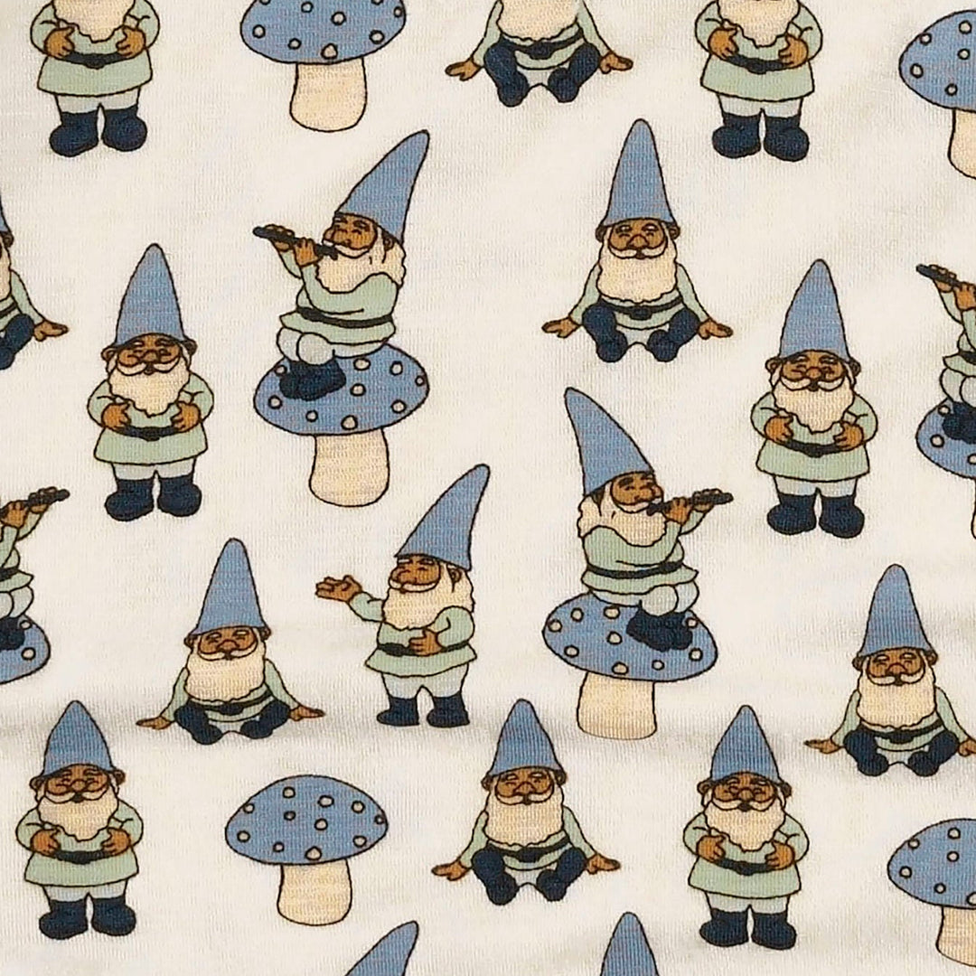 single layer blanket | blue gnomes | bamboo