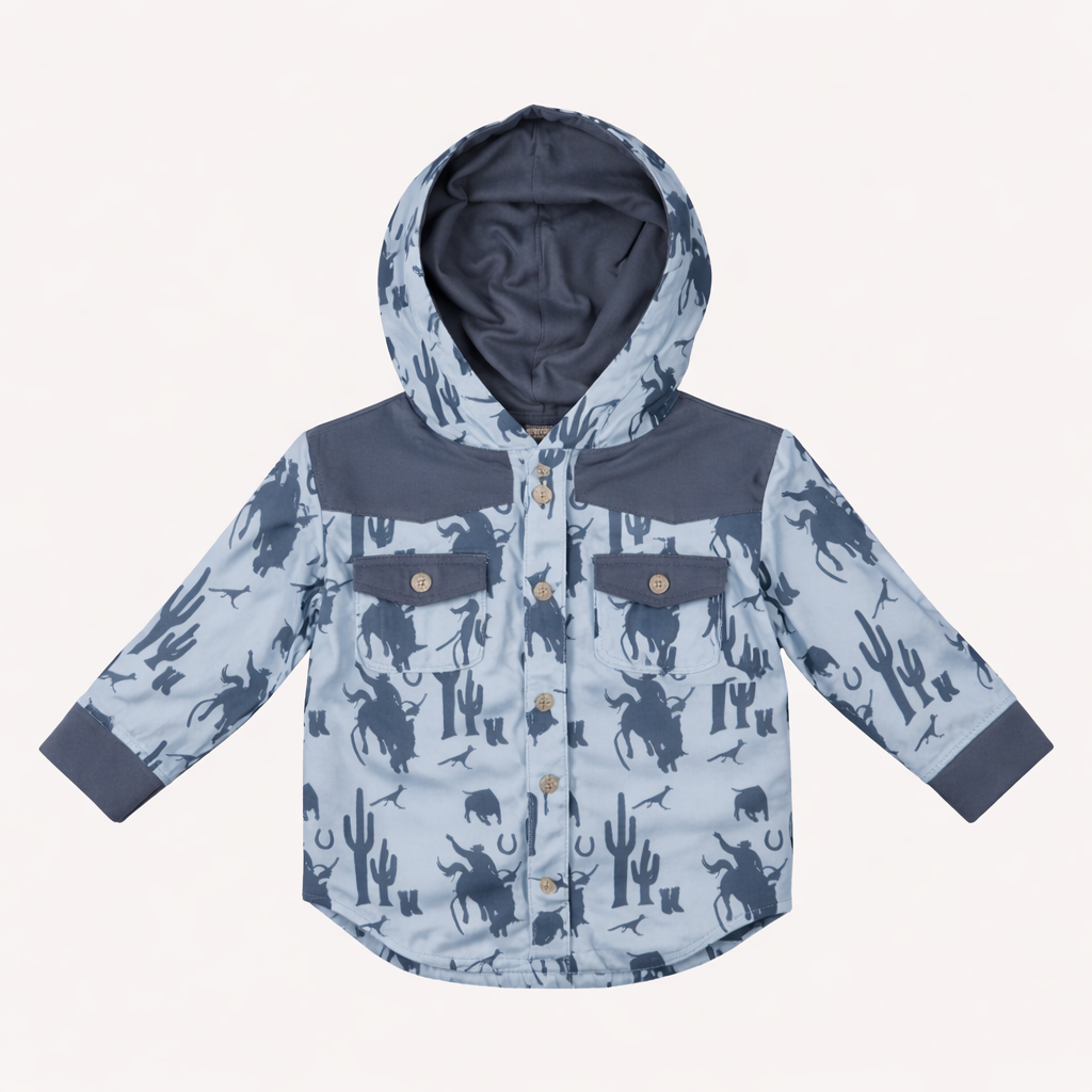 cowboy shacket | blue cowboy | organic cotton jersey