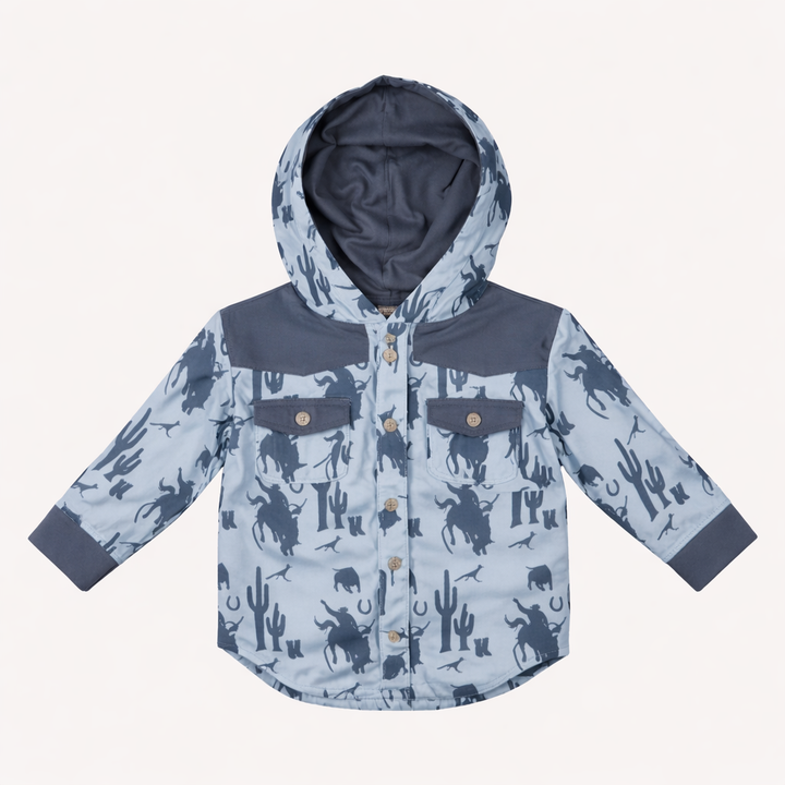 cowboy shacket | blue cowboy | organic cotton jersey