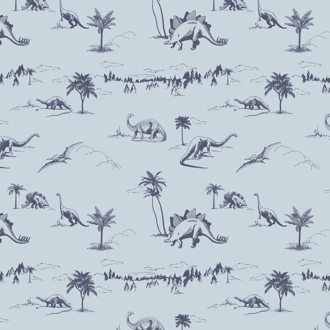 PREORDER country bubble | blue dino landscape | bamboo