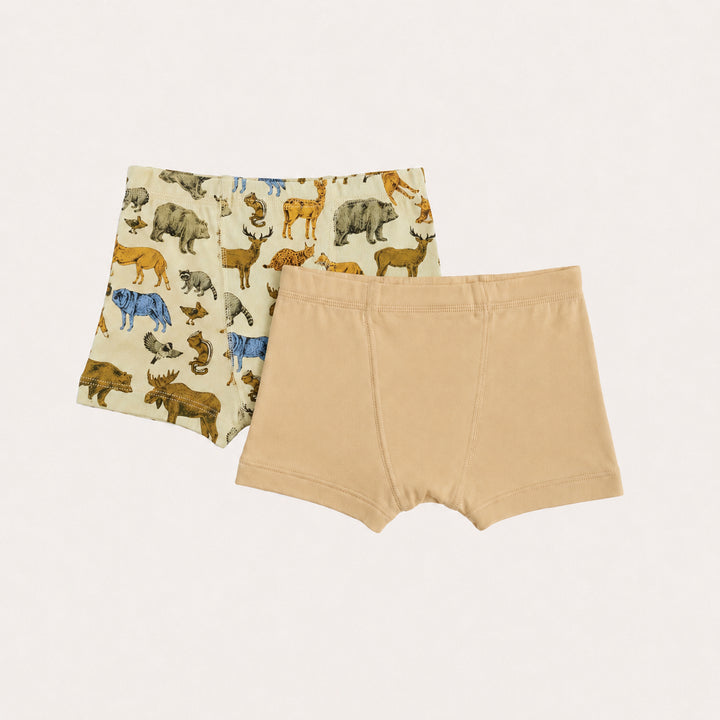 PREORDER boxer set of 2 | forest animals | organic cotton interlock