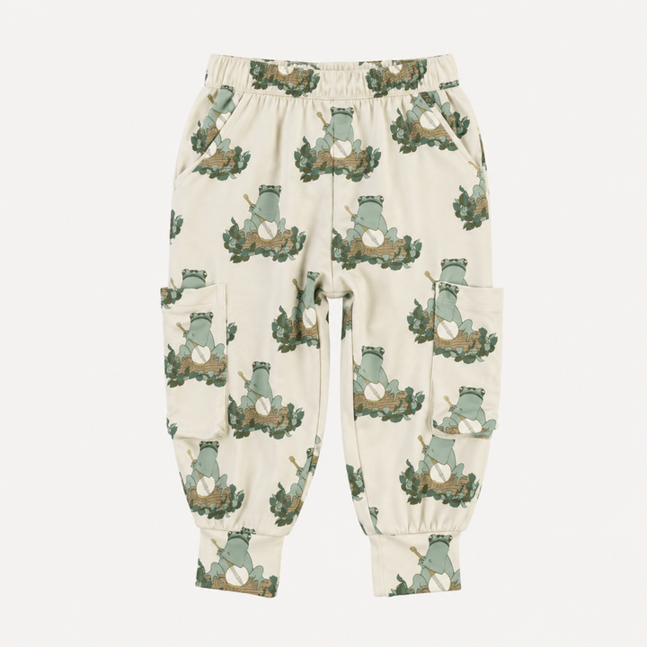 PREORDER cargo bubble pant | banjo frog | organic cotton interlock