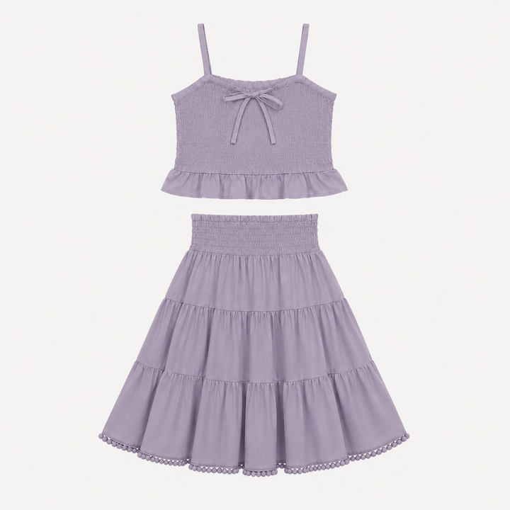 PREORDER clara set | dusty lavender | organic cotton interlock