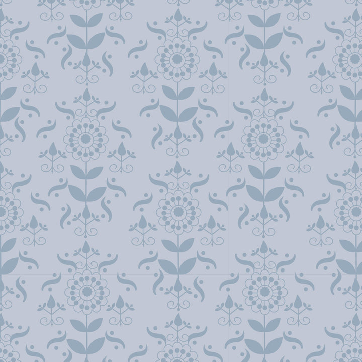 PREORDER long sleeve ballerina bubble | cornflower folk wallpaper | bamboo