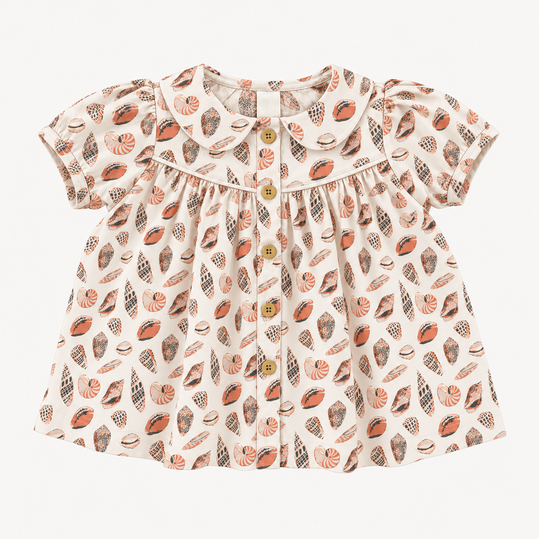 PREORDER short sleeve cowgirl top | seashell | modal