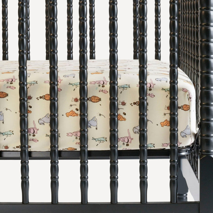 crib sheet | pooh & friends | organic cotton interlock