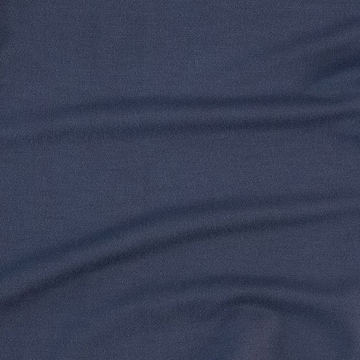 long sleeve lap neck footie | crown blue | bamboo