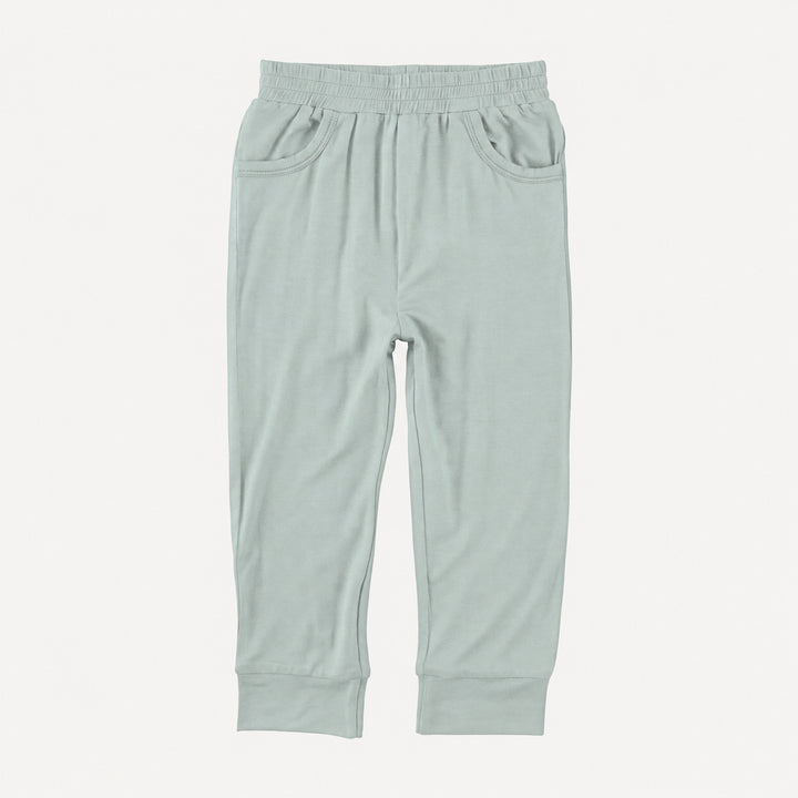 PREORDER cuffed jogger | blue sky | organic cotton interlock