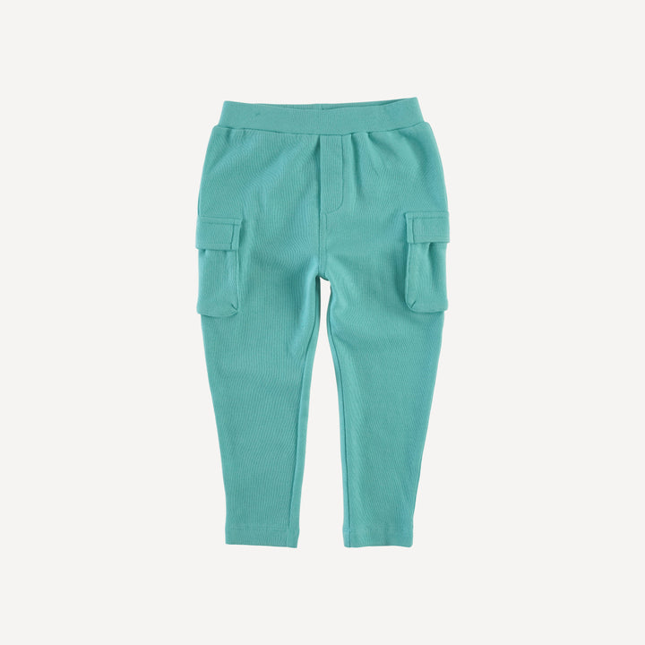 skinny cargo pant | diablo lake | organic cotton interlock