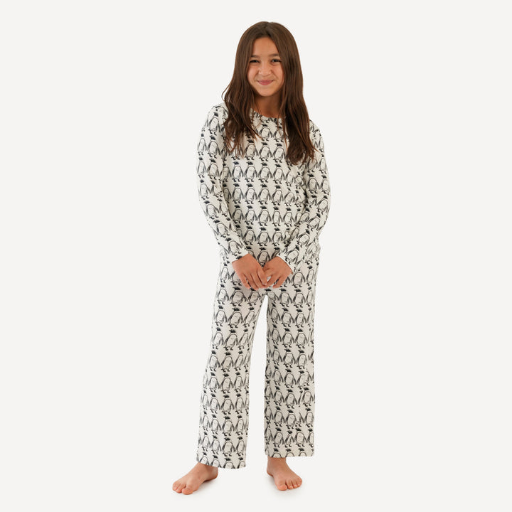 tween pj set | penguin | bamboo