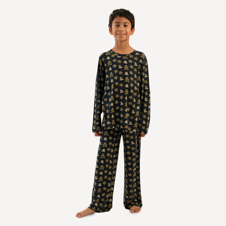 tween pj set | gingerbread cookies | bamboo