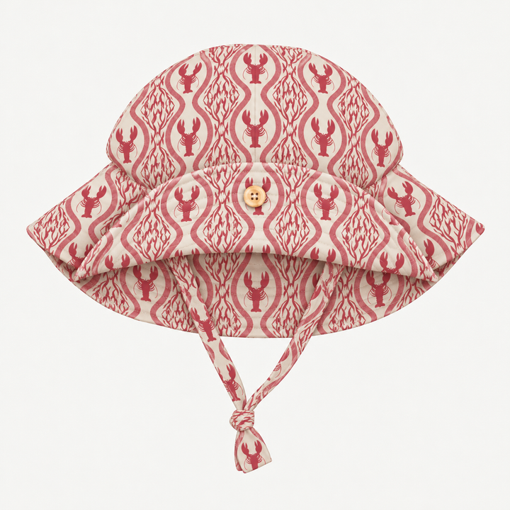 PREORDER button sun hat | lobster baroque | modal