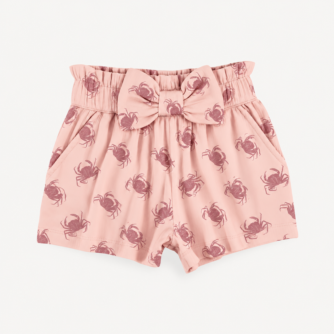 PREORDER paper bag short | pink crab | modal