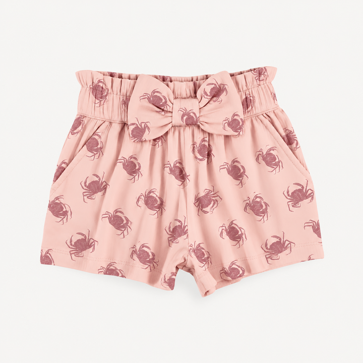 PREORDER paper bag short | pink crab | modal