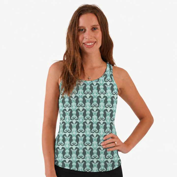 PREORDER womens tank | seahorse | modal