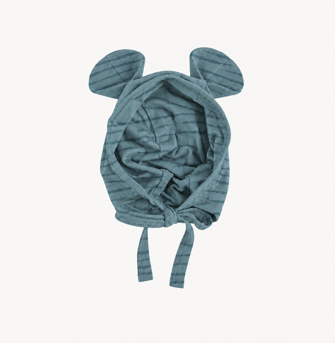 PREORDER bear hat | arctic wave shibori | modal