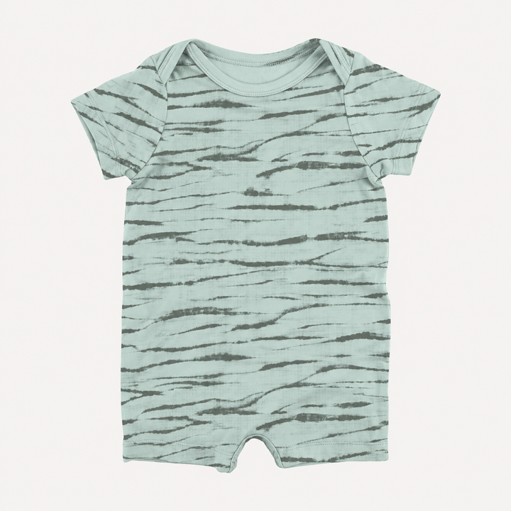 PREORDER short sleeve lap neck shortie | forest wave shibori | modal
