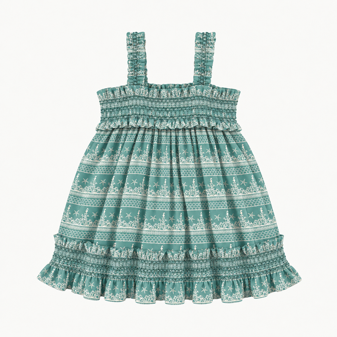 PREORDER winnie tank dress | coral landscape | modal