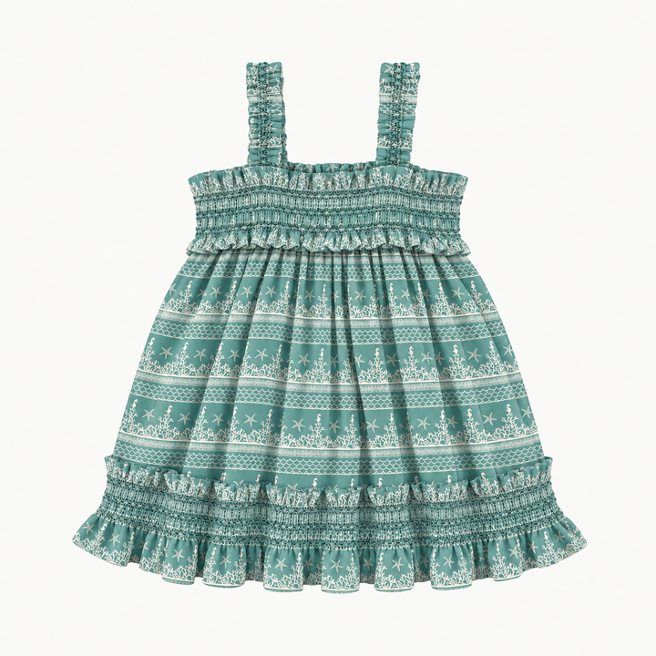 PREORDER winnie tank dress | coral landscape | modal