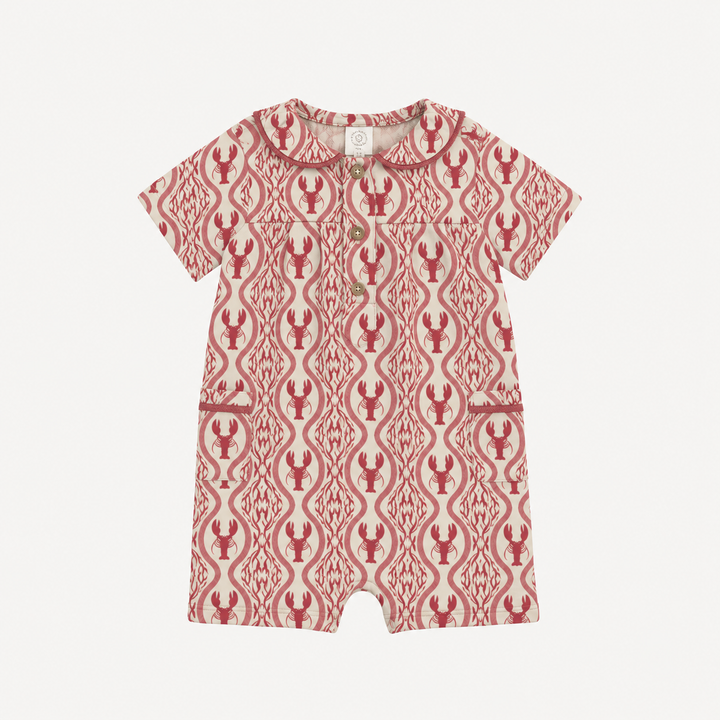 PREORDER short sleeve sailor collar pocket shortie | lobster baroque | modal