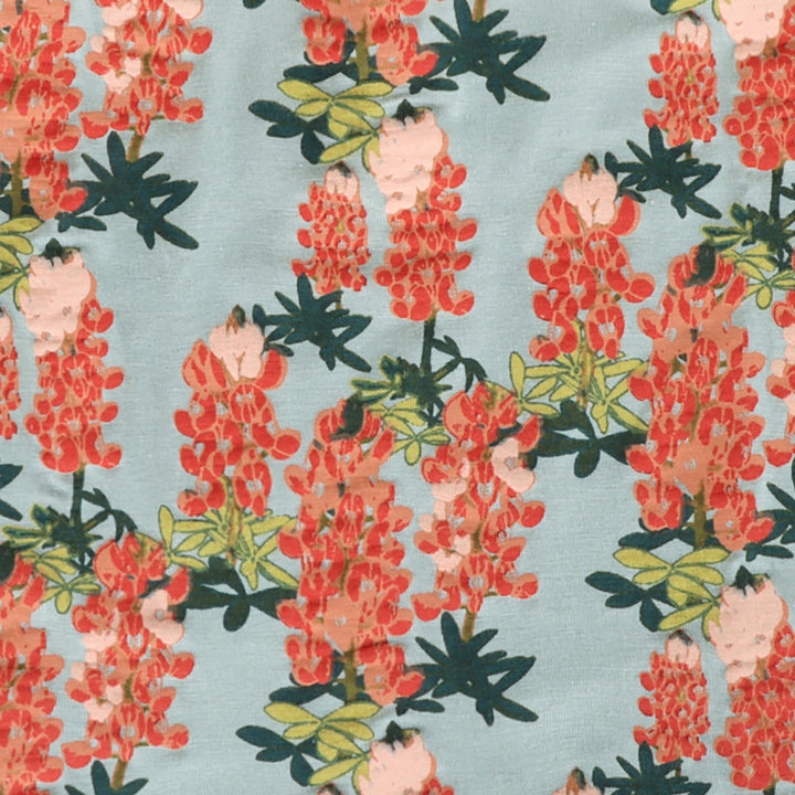 long puff sleeve drop waist dress | fall floral | bamboo