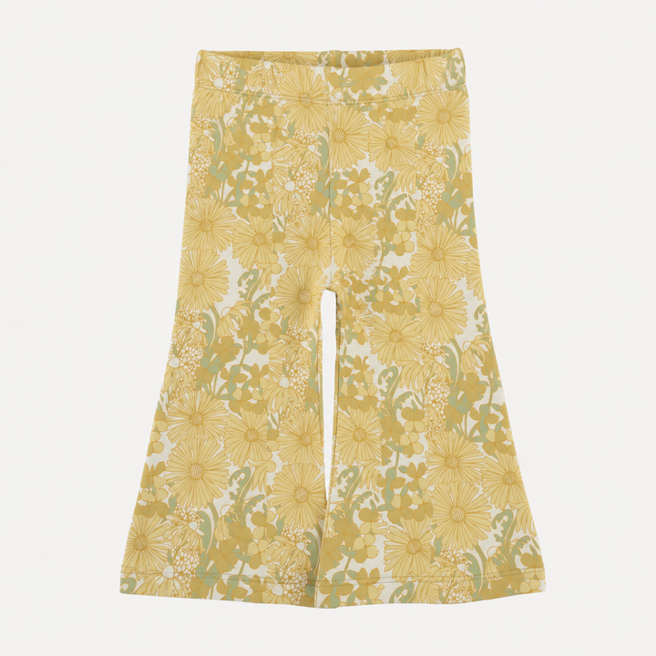 PREORDER flare leg pant | 70s daisy | organic cotton interlock