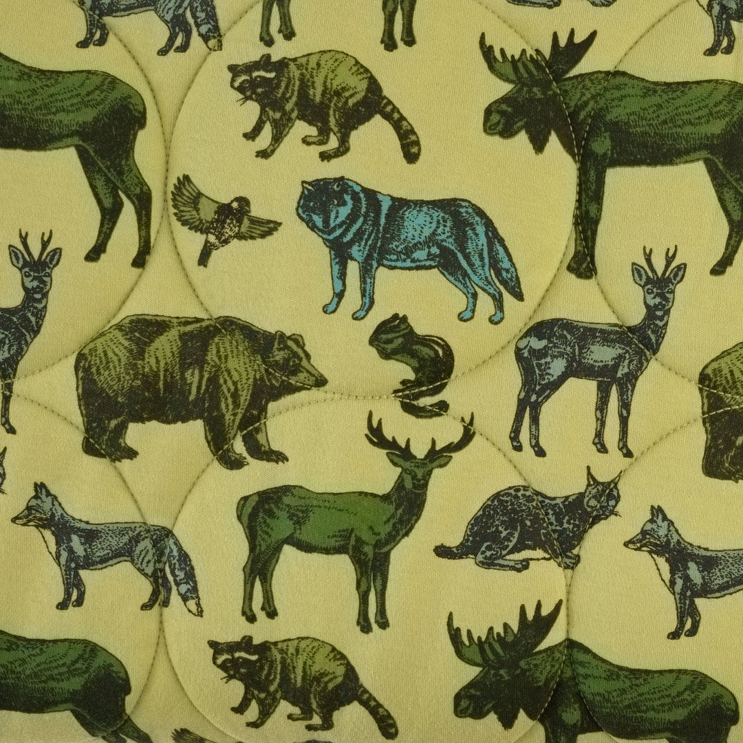 classic circle quilt | forest animals | organic cotton interlock