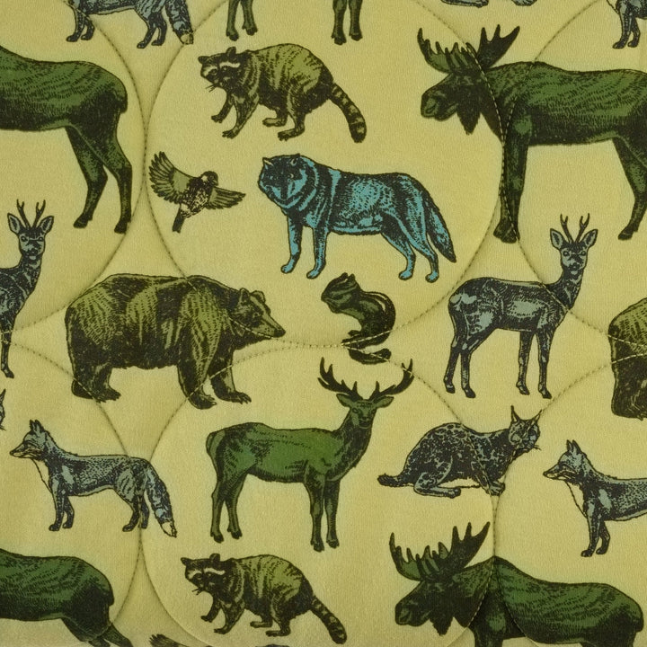 classic circle quilt | forest animals | organic cotton interlock