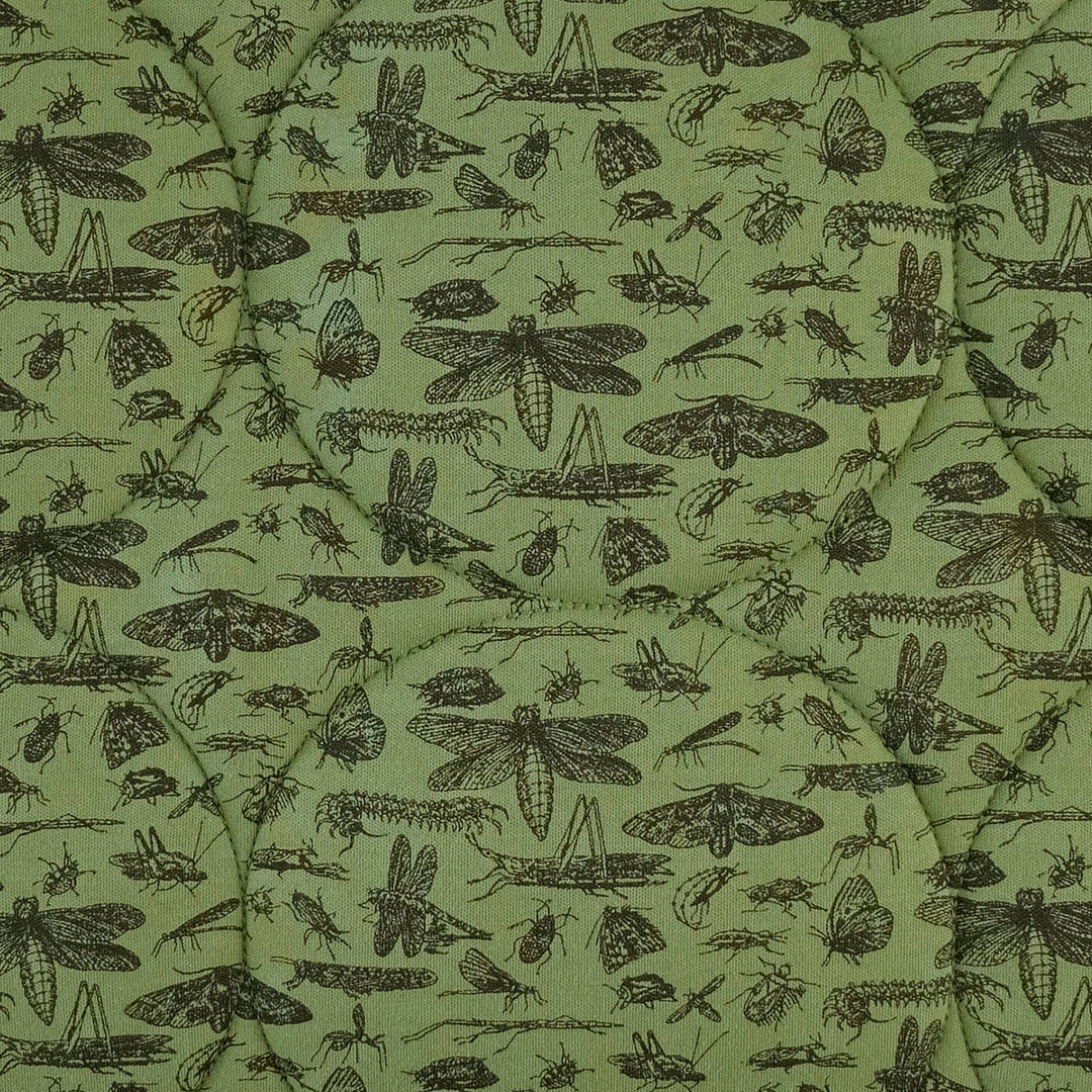 classic circle quilt | forest insects | organic cotton interlock
