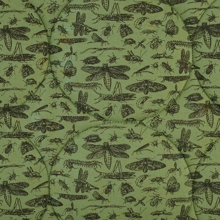 classic circle quilt | forest insects | organic cotton interlock