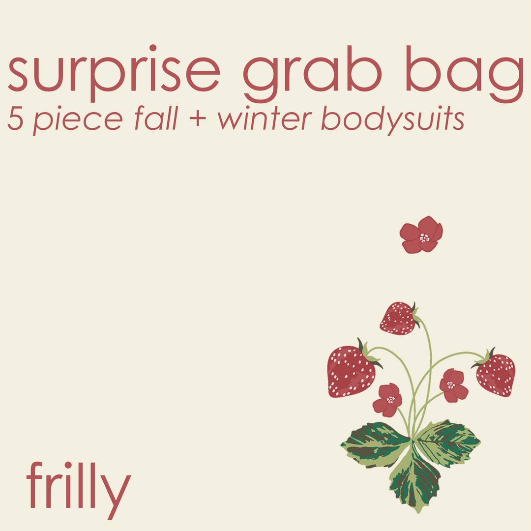 surprise grab bag | 5 piece frilly fall + winter bodysuits